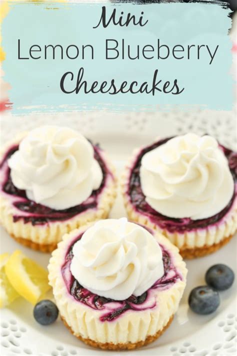 Lemon And Blueberry Make A Delicious Combination In These Mini Lemon