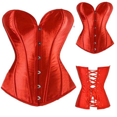 women lace up waist slimming corset satin corsets bustiers waist