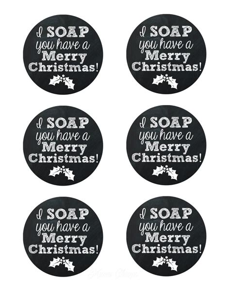 soap    merry christmas soap teacher gift idea