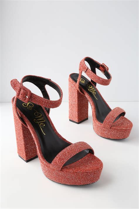 cute pink heels sparkly heels ankle strap heels lulus