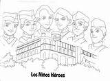 Chapultepec Héroes Defensa Batalla Imagui Iluminar Santacruz Cuento Efemerides sketch template