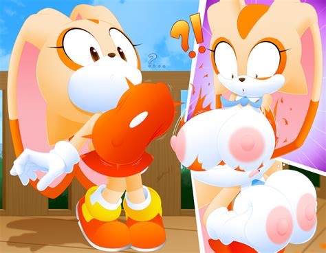 Slickehedge Cream The Rabbit Sonic Series 1girl Breast Expansion