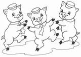 Coloring Pages Pigs Little Pig Three Wolf Big Bad Printable Adults Hay Color Print Fifer Fiddler Edmund Bale Cute Getdrawings sketch template