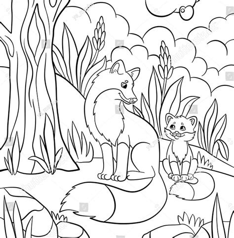 forest animals coloring coloring pages