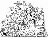 Fall Pooh Winnie Coloring Pages Thanksgiving Z31 Color Getcolorings Printable Contact sketch template