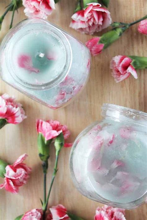 pretty in pink diy floral candles