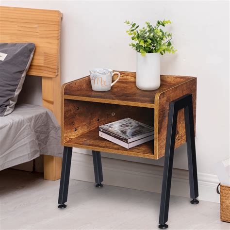lovinghal  tier bedside table stackable nightstand  table  storage side table  living