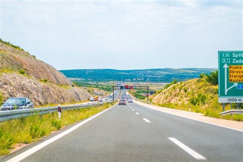 highway  croatia  zagreb  split  adriatic editorial stock photo image  driving