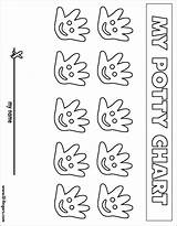 Fingers Lil Coloring Potty sketch template