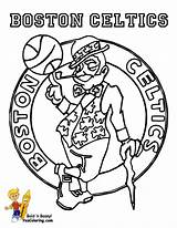 Coloring Celtics Boston Pages Basketball Logo Nba Printable Chicago Sheets Jersey Drawing Color Teams Print Players Bulls Duke Kids Jerseys sketch template