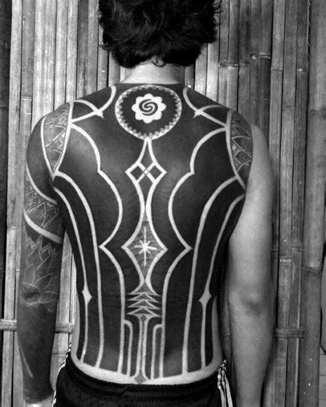 70 All Black Tattoos For Men Blackout Design Ideas