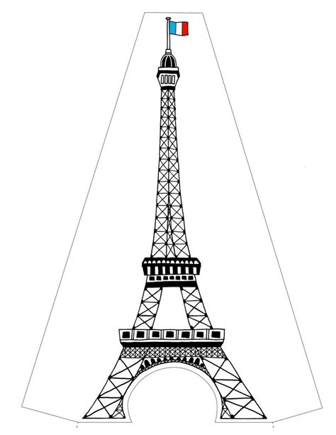 printable eiffel tower coloring pages  kids paper city