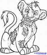 Coloring Pages Kovu Duck Caillou Daffy sketch template