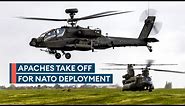 British Army's Apaches leave UK for largest Nato exercise since Cold War