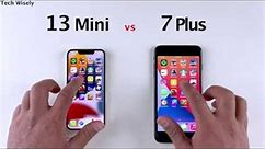 iPhone 13 Mini vs 7 Plus SPEED TEST