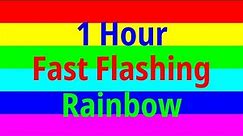 1 Hour Fast Disco Lights | Flashing Rainbow | Party | LED | *Be careful of flashing*