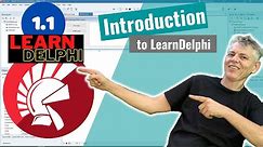 Learn Delphi Programming | Unit 1.1 | Welcome To Delphi Programming for Beginners