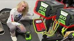 Rechargeable battery repair Fix Blower dead battery solution - Power Tool Greenworks lithium