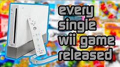 every single wii game ever released (according to wikipedia (1546 GAMES!!!))