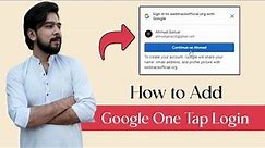 How To Add Google One Tap Login To Your WordPress Website | Google One Tap Login | 100% Working 🔥