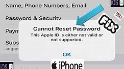 {Fixed} This Apple ID Is Not Valid Or Not Supported How To Fix Apple iD Not Valid Or Supported 2021