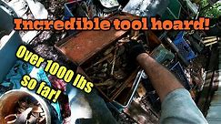 Day 2 of scrapping out everything in the yard of a tool hoarder!