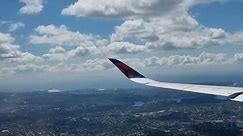 Landing at Sydney Airport Delta Airlines flight from LAX Nov 2022