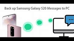 How to Back up Text Messages of Samsung Galaxy S20 to Computer?