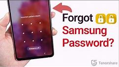 Forgot Samsung Lock Screen Password? Unlock it without Data Loss
