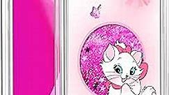 for iPhone 6/6S/7/8/SE 2020/SE 2022 Case Bling Glitter Liquid Quicksand Cute Cartoon Character Kawaii Funny Sparkle Design Protective Cover for Girls Women Kids Girly for i Phone 7/8, Cat