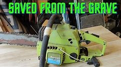 Poulan 3400 vintage chainsaw gets new life