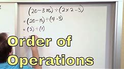 01 - Learn Order Of Operations (5th Grade Math)