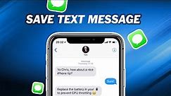 How to Simply Save Text Messages on iPhone in 4 Ways｜Transfer iPhone Messages to PC