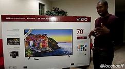 Vizio 4K HDR E70 E3 70 Inch TV Unboxing & Setup