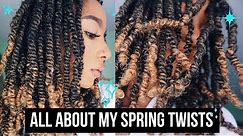 How To: SPRING TWIST TUTORIAL ON NATURAL HAIR | Ombre Spring Twist Hair | JaiChanellie