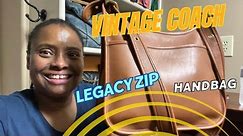 The Ultimate Vintage Coach Legacy Zip Leather Handbag - Must-have Style! @contentwithcandace