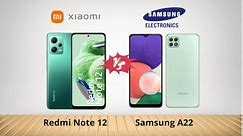 Xiaomi Redmi Note 12 4G vs Samsung Galaxy A22 FULL COMPARISON