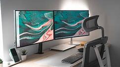 Ultimate Dual Monitor Desk Setup 2020 - Dell XPS!