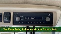 Connect Your Phone Audio, Via Bluetooth to Your Combine or Tractor's Bosch Radio