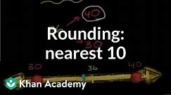 Rounding to the nearest 10 | 3rd grade | Khan Academy