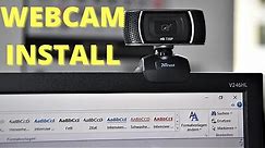 How to connect and install webcam in laptop