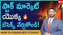 Stock Market For Beginners In Telugu - Stock Market Series EP 03 | How To Choose Best Stocks?