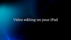 Video Editing with DaVinci Resolve on the iPad