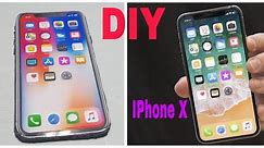 How to Make a iphone x With Cardboard - diy apple iphone x /