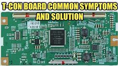 TCON BOARD Repair Tutorial - Common Symptom & Solution - How to fix tcon board