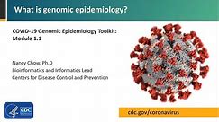 Module 1.1 - What is genomic epidemiology?