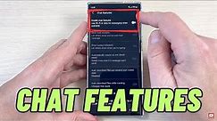 How to Enable CHAT FEATURES on Samsung Galaxy S23 / S23+ / S23 Ultra