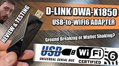 D-Link DWA X1850 WiFi 6 USB Adapter Review - WiFi-AX JUST GOT SO MUCH EASIER!