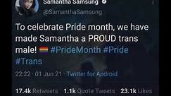 Samsung Sam is a trans male