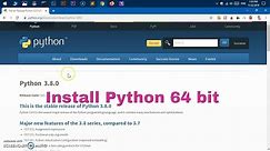 How to install Python 3.8 - 64 bit